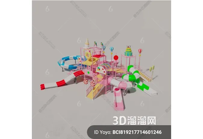 Amusement Park for Kid - 3D Model - 036