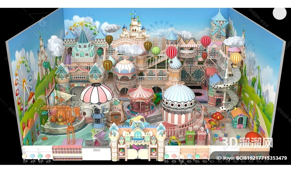 Amusement Park for Kid - 3D Model - 042