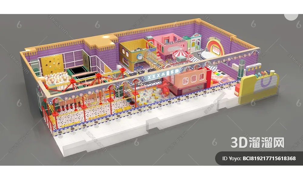 Amusement Park for Kid - 3D Model - 043