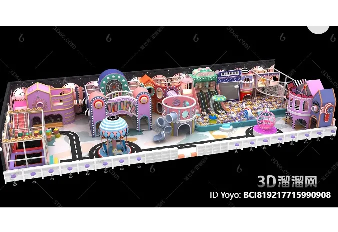 Amusement Park for Kid - 3D Model - 049