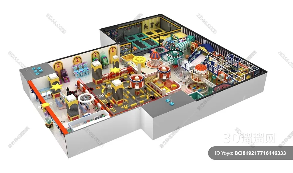 Amusement Park for Kid - 3D Model - 052