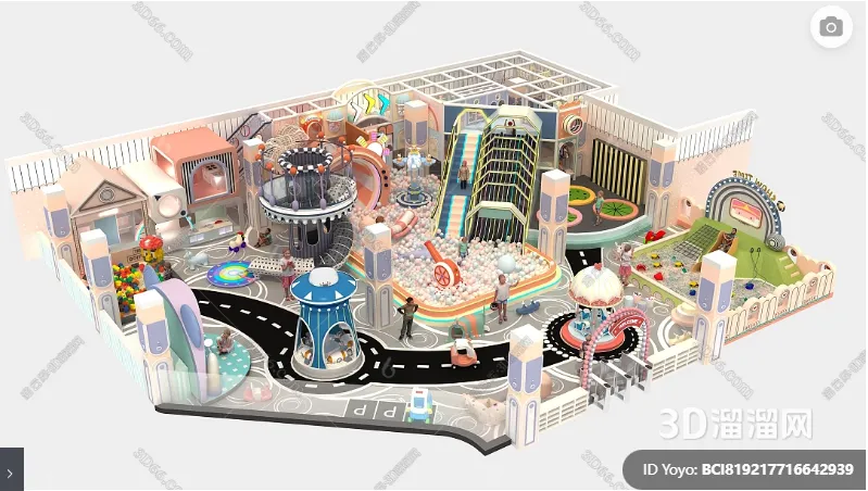 Amusement Park for Kid - 3D Model - 054