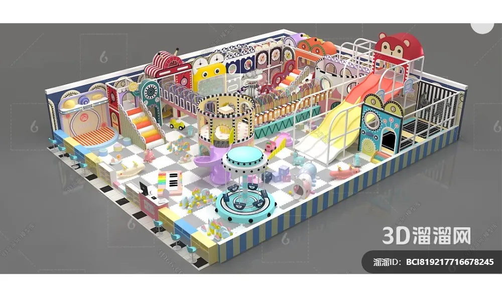 Amusement Park for Kid - 3D Model - 055