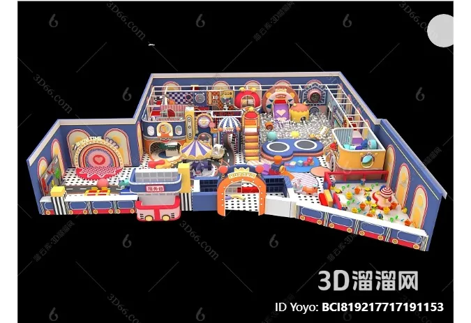 Amusement Park for Kid - 3D Model - 058