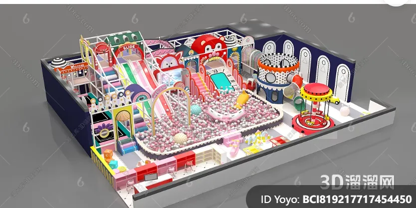 Amusement Park for Kid - 3D Model - 060