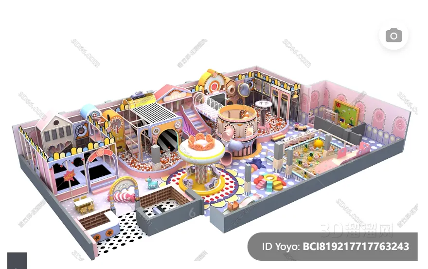 Amusement Park for Kid - 3D Model - 062