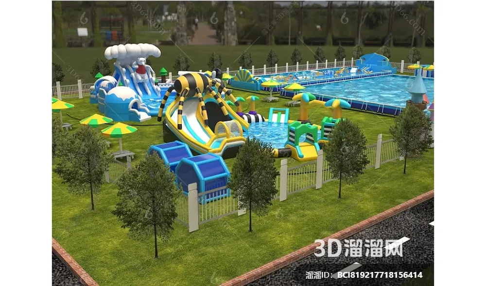 Amusement Park for Kid - 3D Model - 064