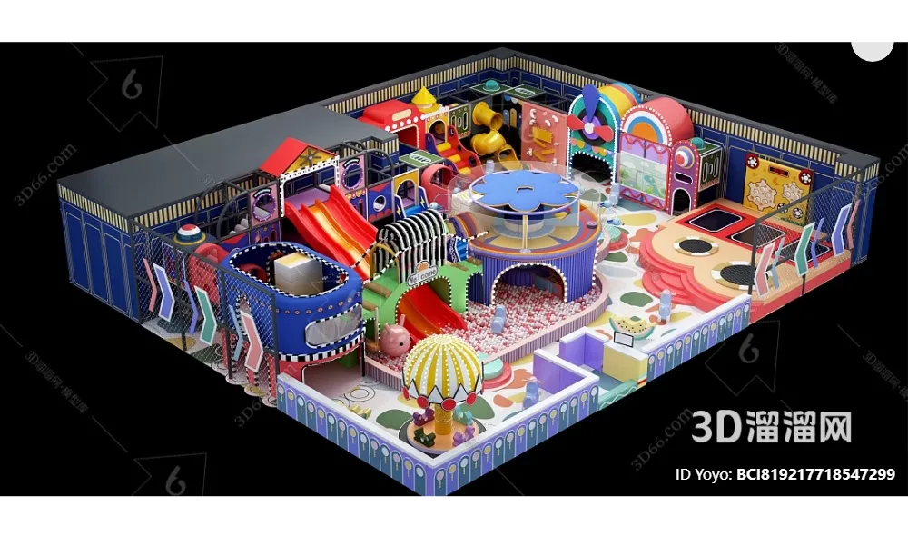 Amusement Park for Kid - 3D Model - 067
