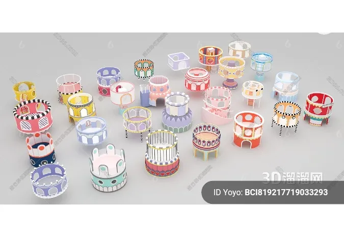 Amusement Park for Kid - 3D Model - 072