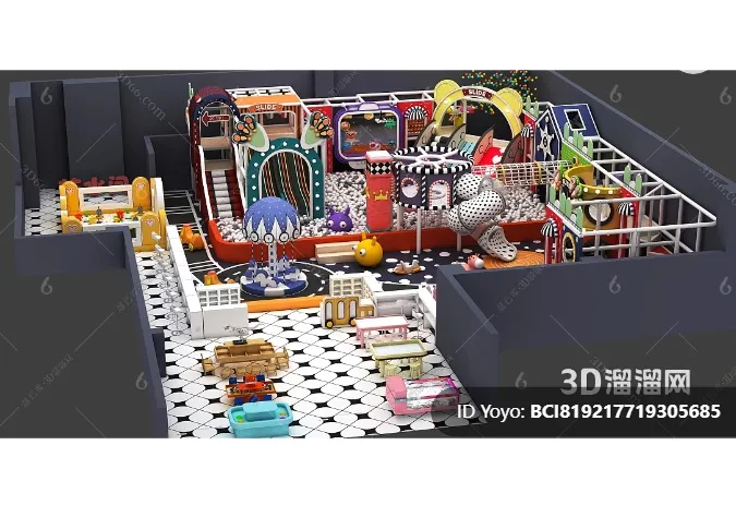 Amusement Park for Kid - 3D Model - 074