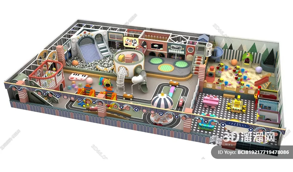 Amusement Park for Kid - 3D Model - 076