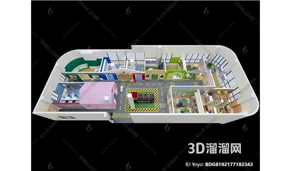 Amusement Park for Kid - 3D Model - 078
