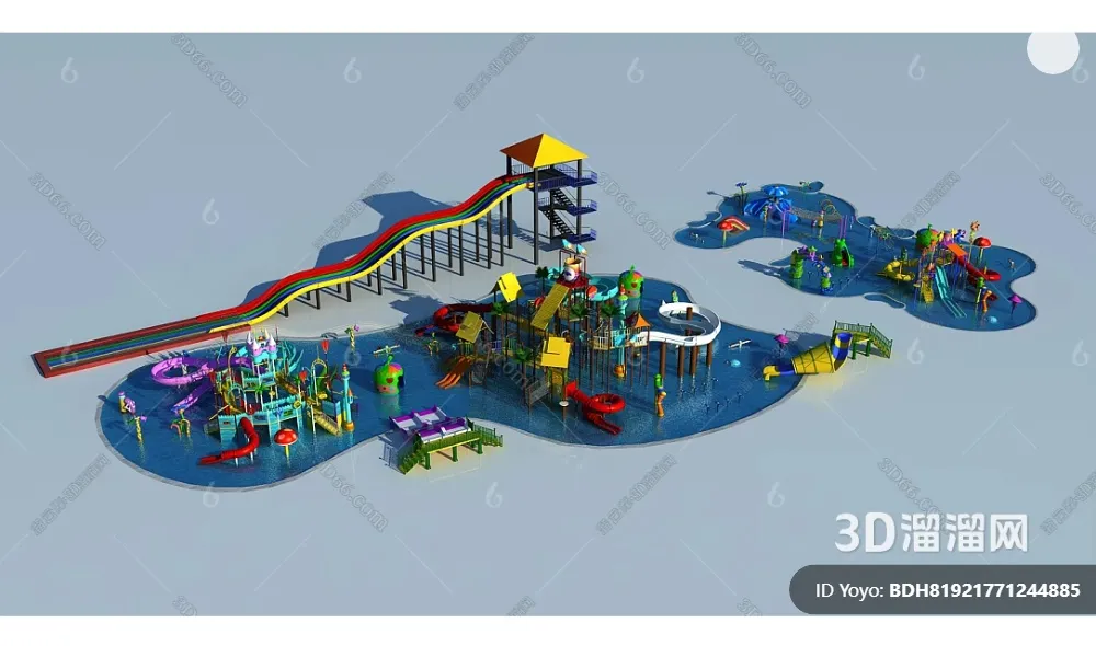 Amusement Park for Kid - 3D Model - 079