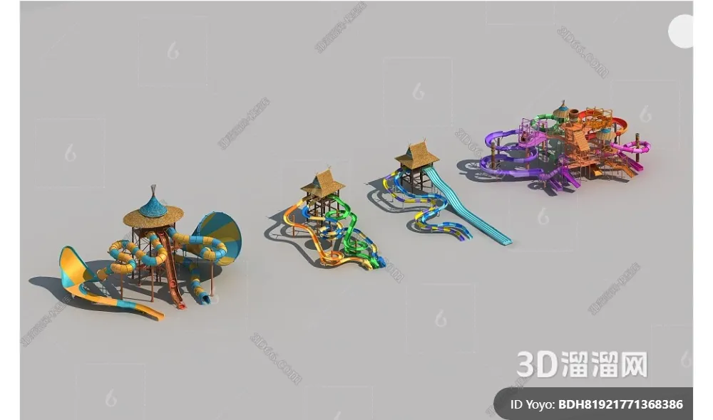 Amusement Park for Kid - 3D Model - 080
