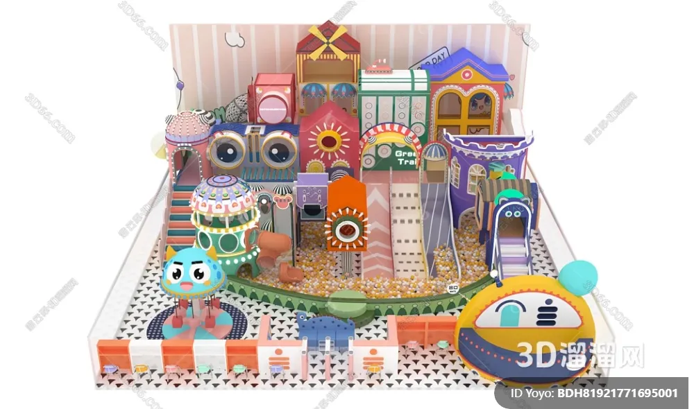 Amusement Park for Kid - 3D Model - 083