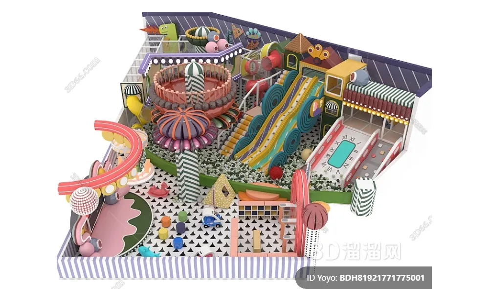 Amusement Park for Kid - 3D Model - 085