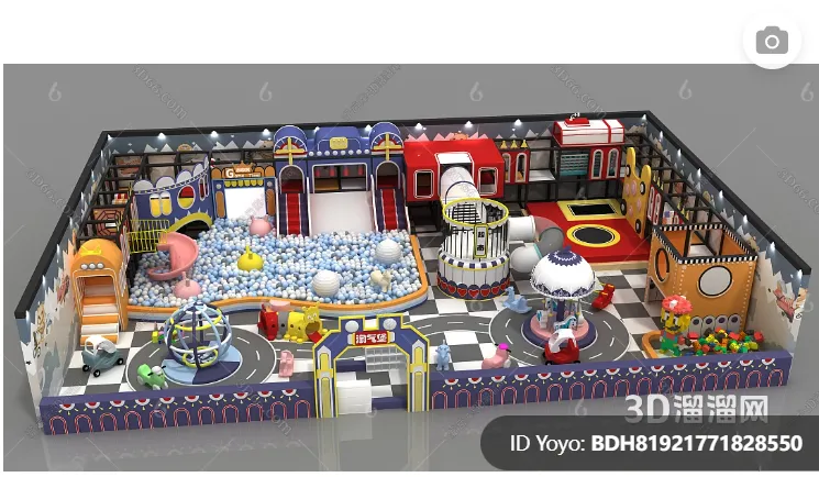 Amusement Park for Kid - 3D Model - 086