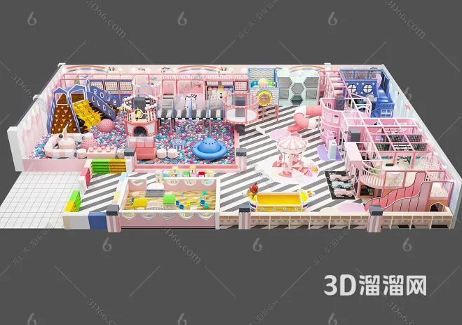 Amusement Park for Kid - 3D Model - 087