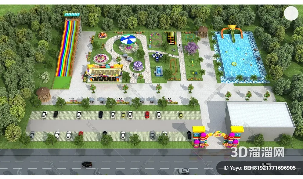 Amusement Park for Kid - 3D Model - 090