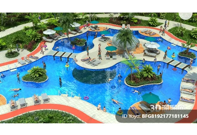 Amusement Park for Kid - 3D Model - 093