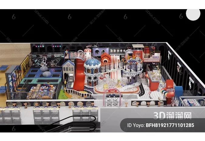 Amusement Park for Kid - 3D Model - 094