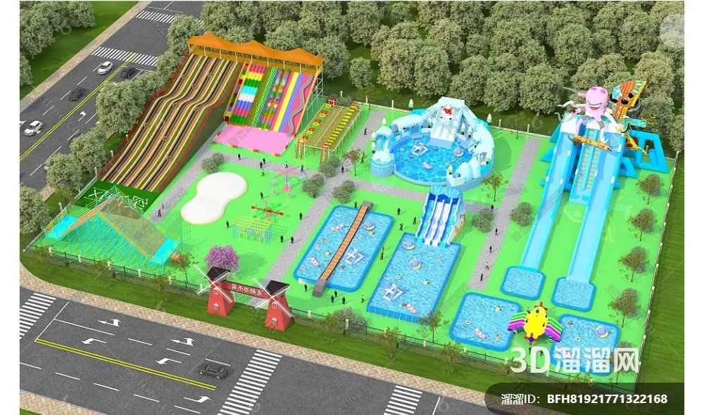 Amusement Park for Kid - 3D Model - 096