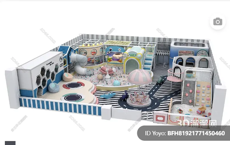 Amusement Park for Kid - 3D Model - 099