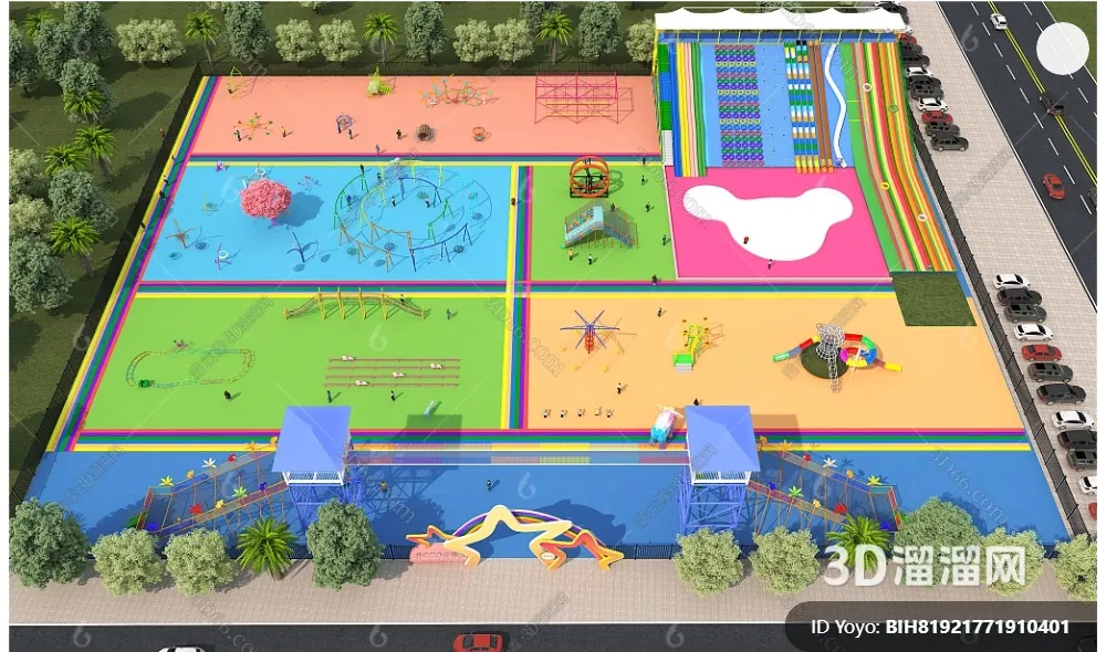 Amusement Park for Kid - 3D Model - 105