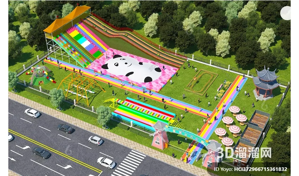 Amusement Park for Kid - 3D Model - 110