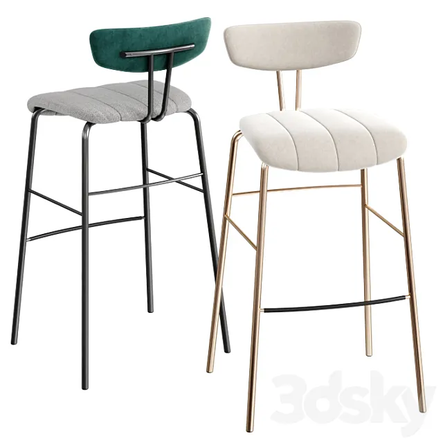 Amy high stool 3D Model