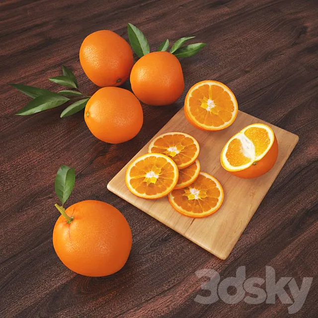 An Orange 3D Model