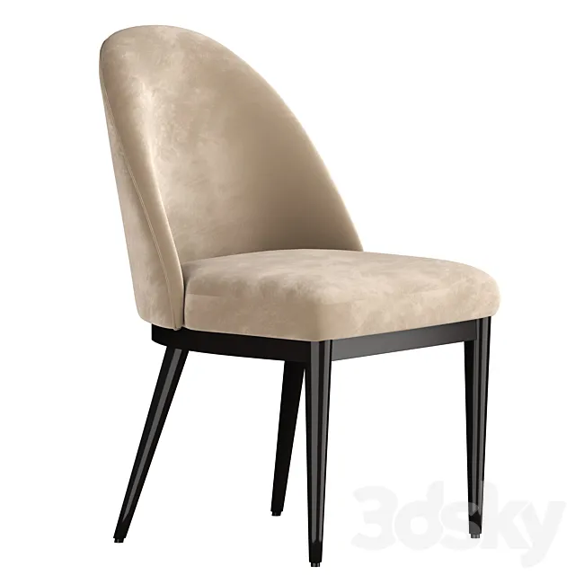 Ana Navy Dining Chair 3D Model