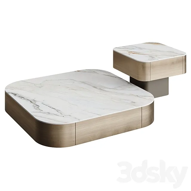 Ana Roque NORTH Coffee Table 3D Model