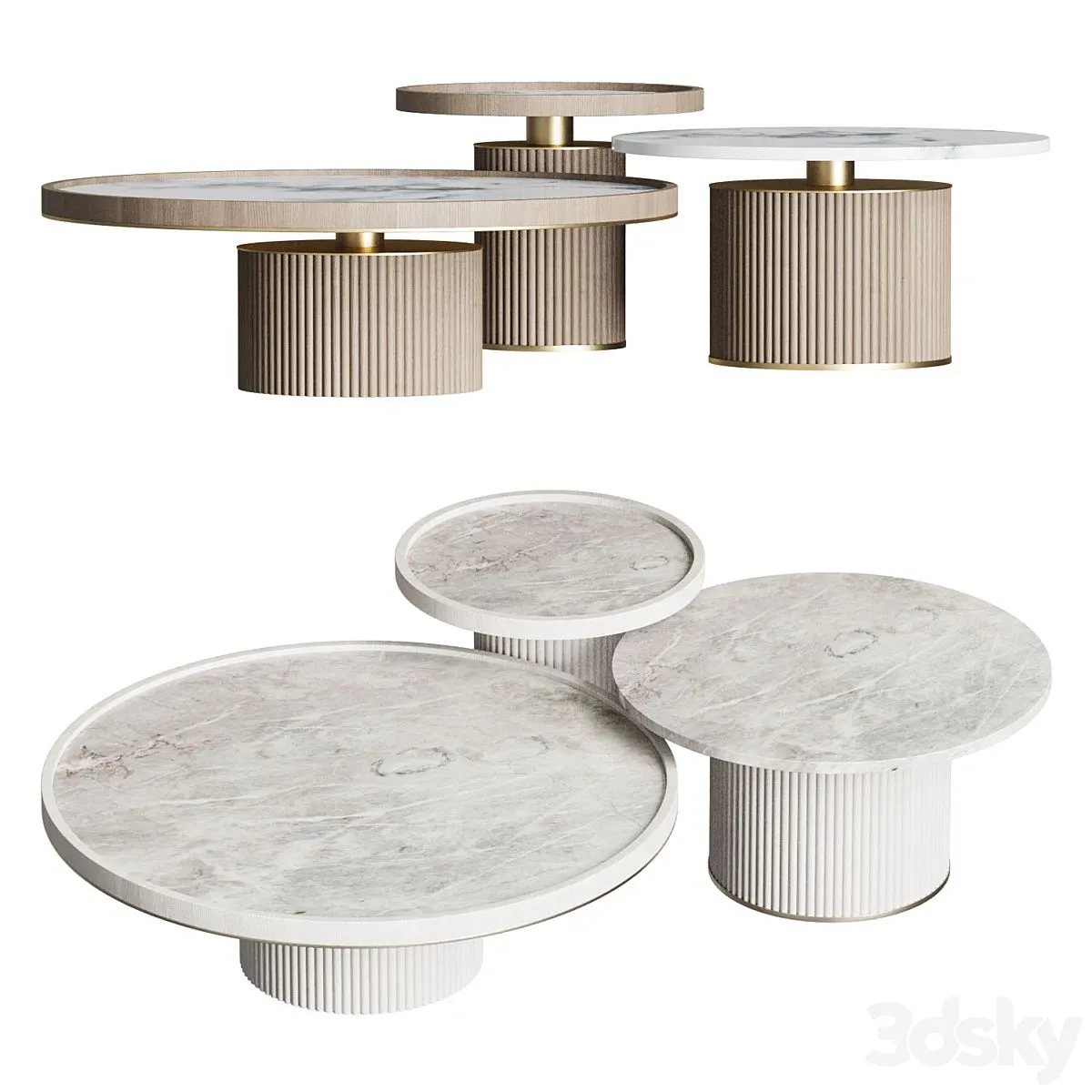 Ana Roque Tenor Coffee Tables 3D Model