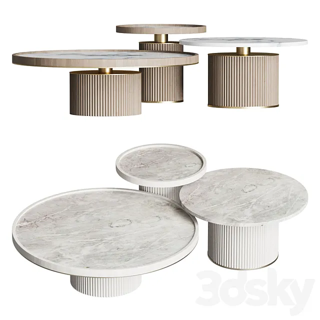 Ana Roque Tenor Coffee Tables 3D Model