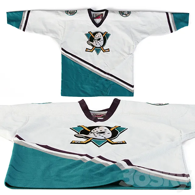 Anaheim Mighty Ducks Pro Player Jersey 3D Model