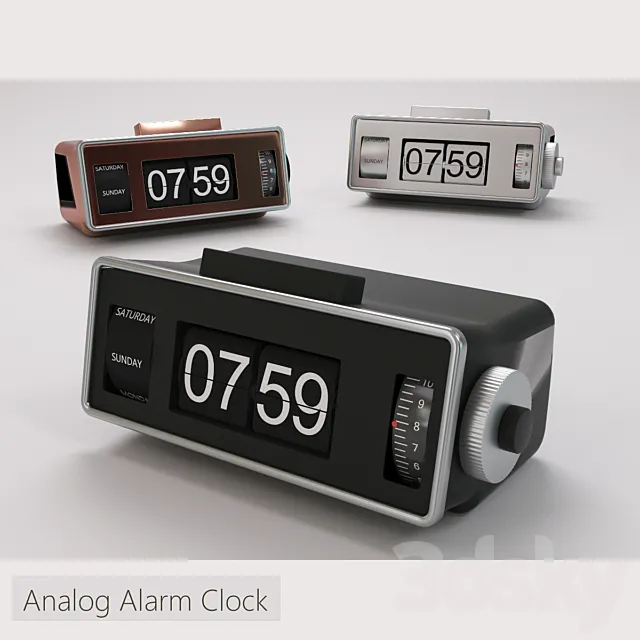 Analog Alarmclock 3DModel