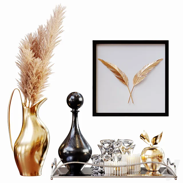 Anati Decorative set 01 3DModel