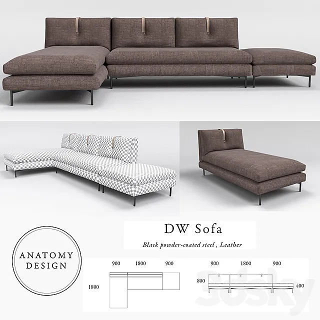 Anatomy Design - DW Sofa 3D Model
