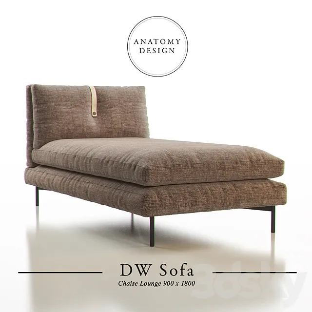 Anatomy Design - DW Sofa Chaise Lounge 3D Model