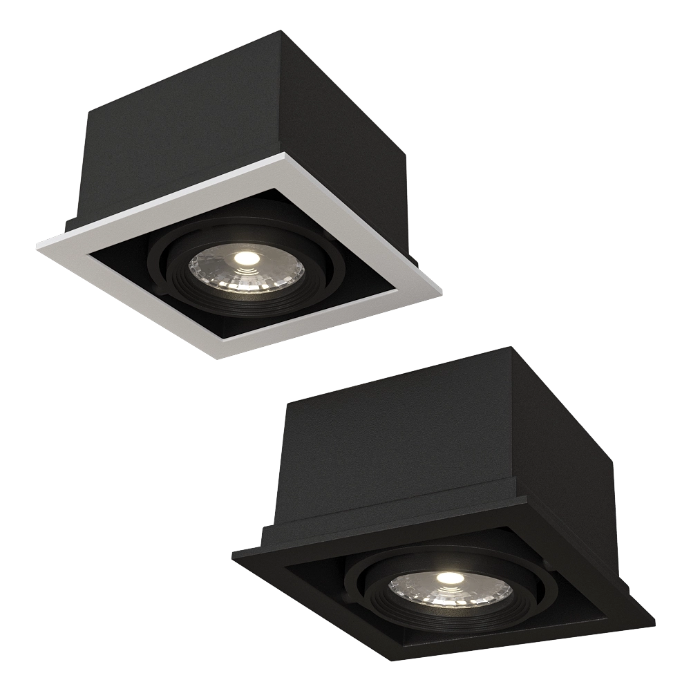 ANCARD - Recessed luminaire MR16 for GU10 lamp 3D Model