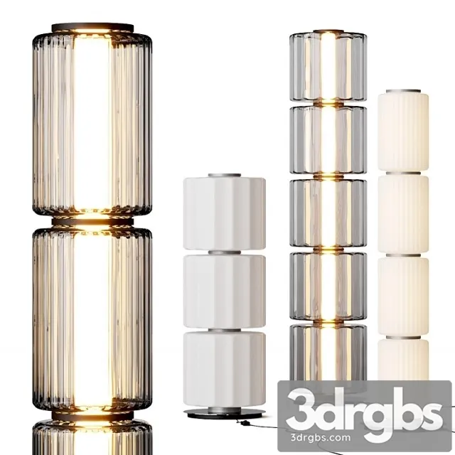 And Column Floor Lamps 3D Model Free