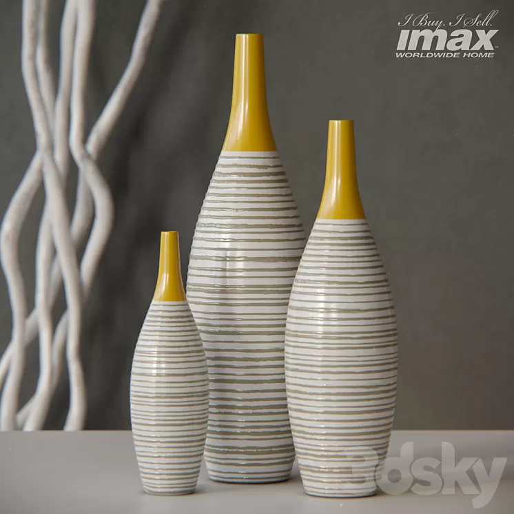 Andean Multi Glaze Vases 3D Model