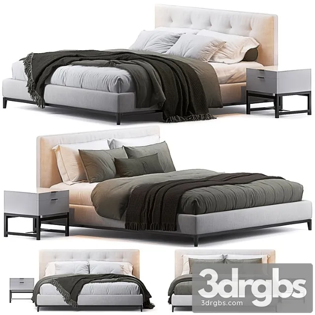 Andersen Bed by Minotti 1 3D Model Free