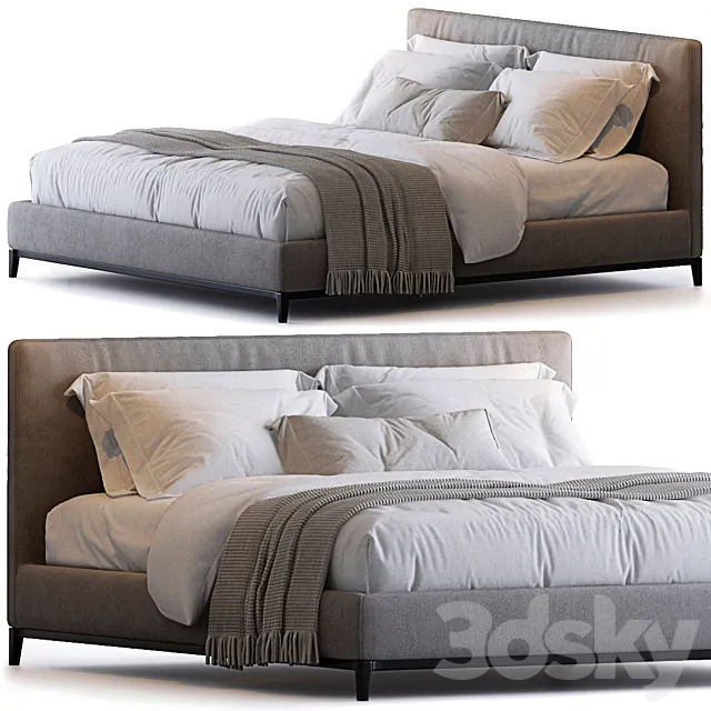 Andersen bed by Minotti 3D Model