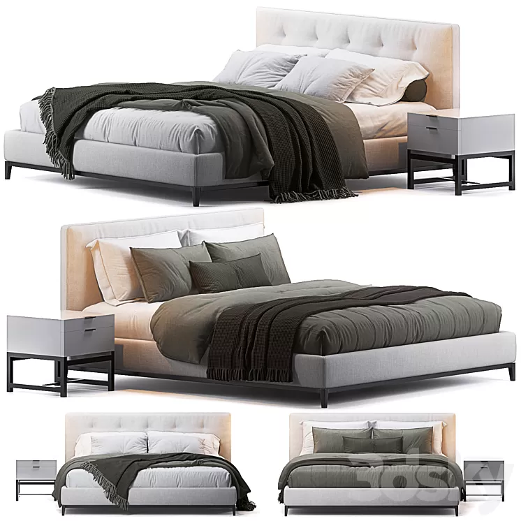 Andersen bed by Minotti 3D Model