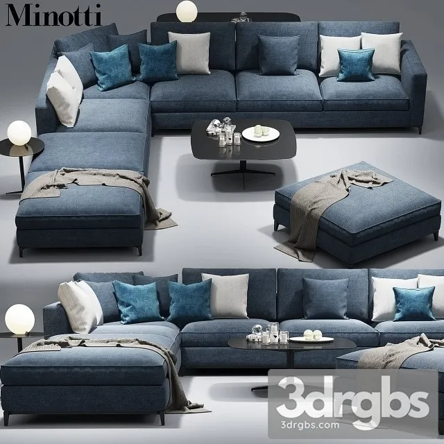 Andersen Minotti Sofa 01 3D Model Free