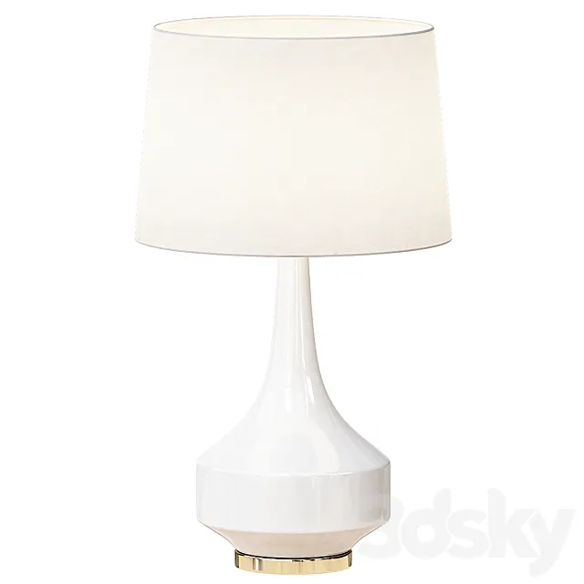 Anderson Table Lamp White 3D Model