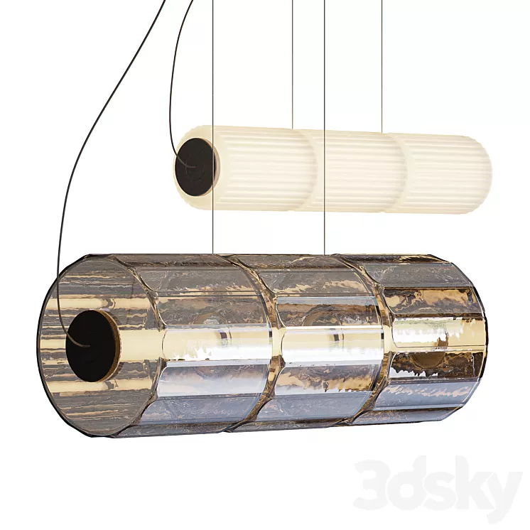ANDlight Column Pendant horizontal series 3D Model
