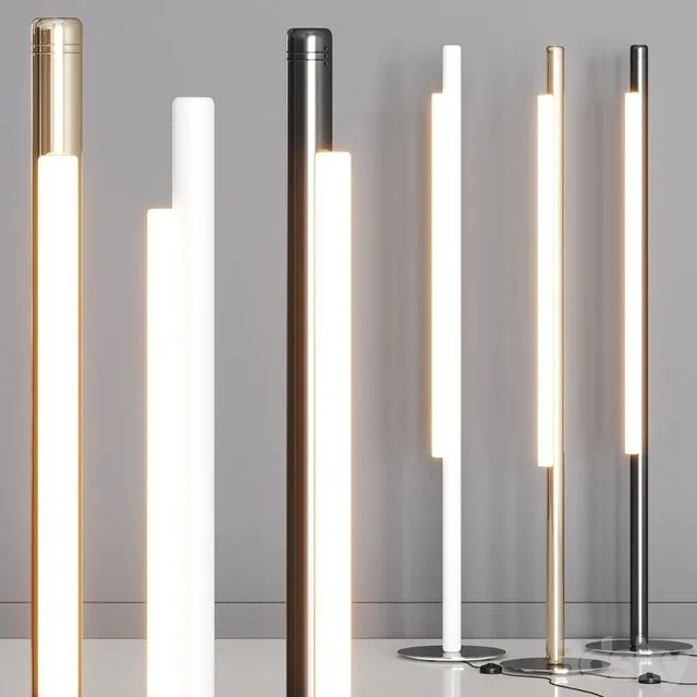 ANDlight Pipeline 125 Floor Lamps 3D Model